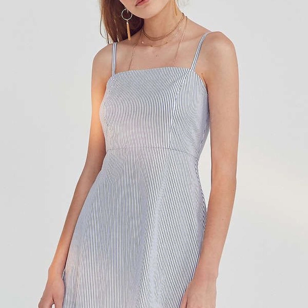 Urban outfitters blue and white stripe mini dress - Picture 2 of 4